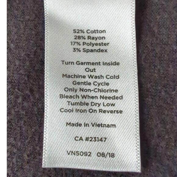 T by TALBOTS Black Velour Open Front Long Sleeve Cardigan Women's Size M - Picture 5 of 7